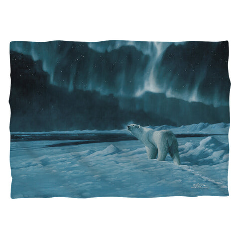 Wild Wings/polar Night Light 2 (front/back Print)-pillow Case-white