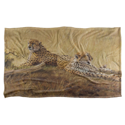 Wild Wings/african Cats 2-silky Touch Blanket-white