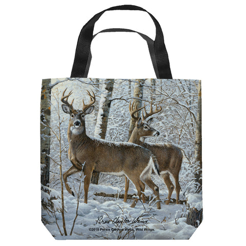 Wild Wings/snowy Deer - Tote Bag