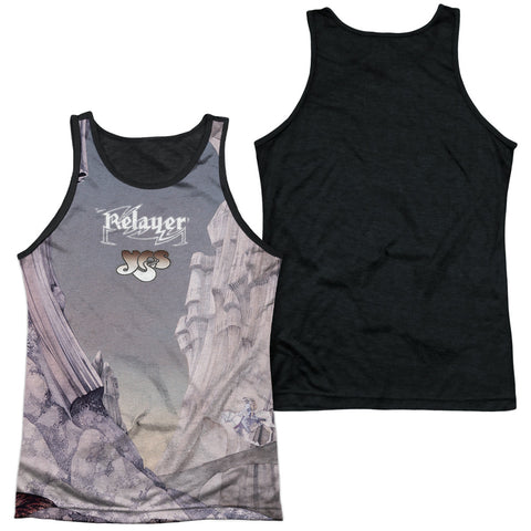 Adult 100% Poly Tank Top Black Back