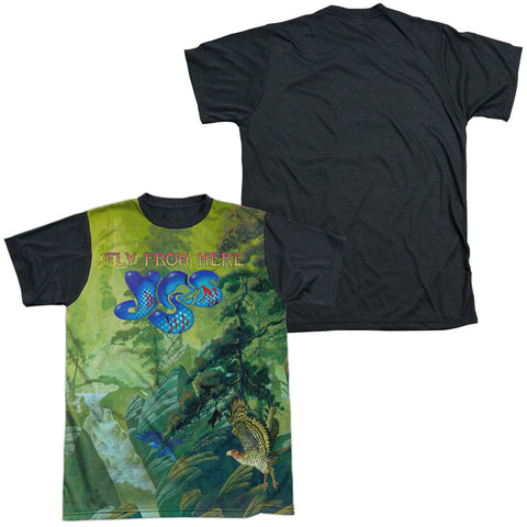 Yes/fly From Here-s/s Adult White Front Black Back  -white