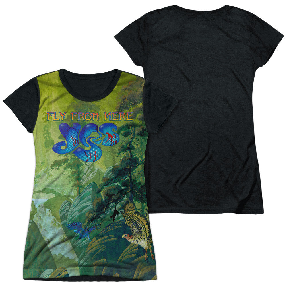 Junior Cap Sleeve 100% Poly Black Back