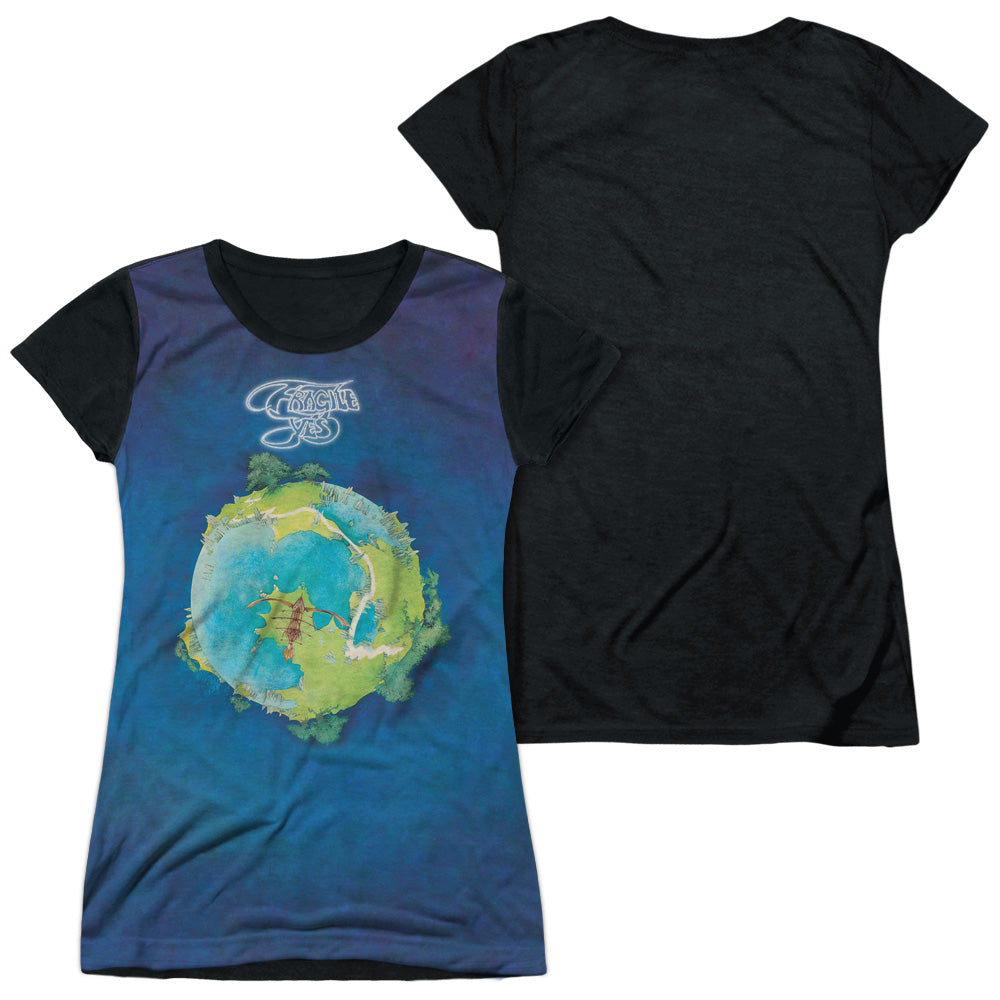 Junior Cap Sleeve 100% Poly Black Back