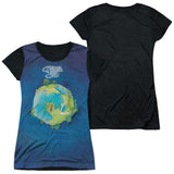 Junior Cap Sleeve 100% Poly Black Back