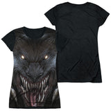 Junior Cap Sleeve 100% Poly Black Back