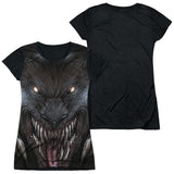 Junior Cap Sleeve 100% Poly Black Back